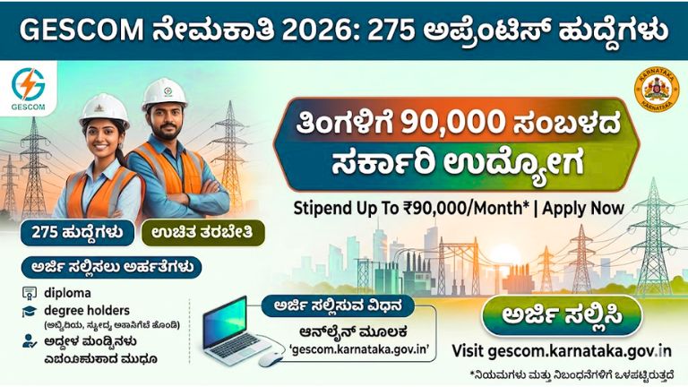 GESCOM Recruitment 2026