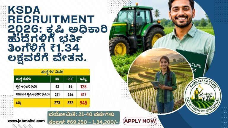 KSDA Recruitment 2026